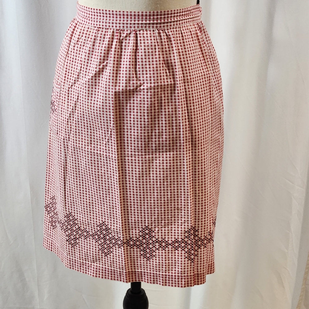 Vintage Gingham Apron